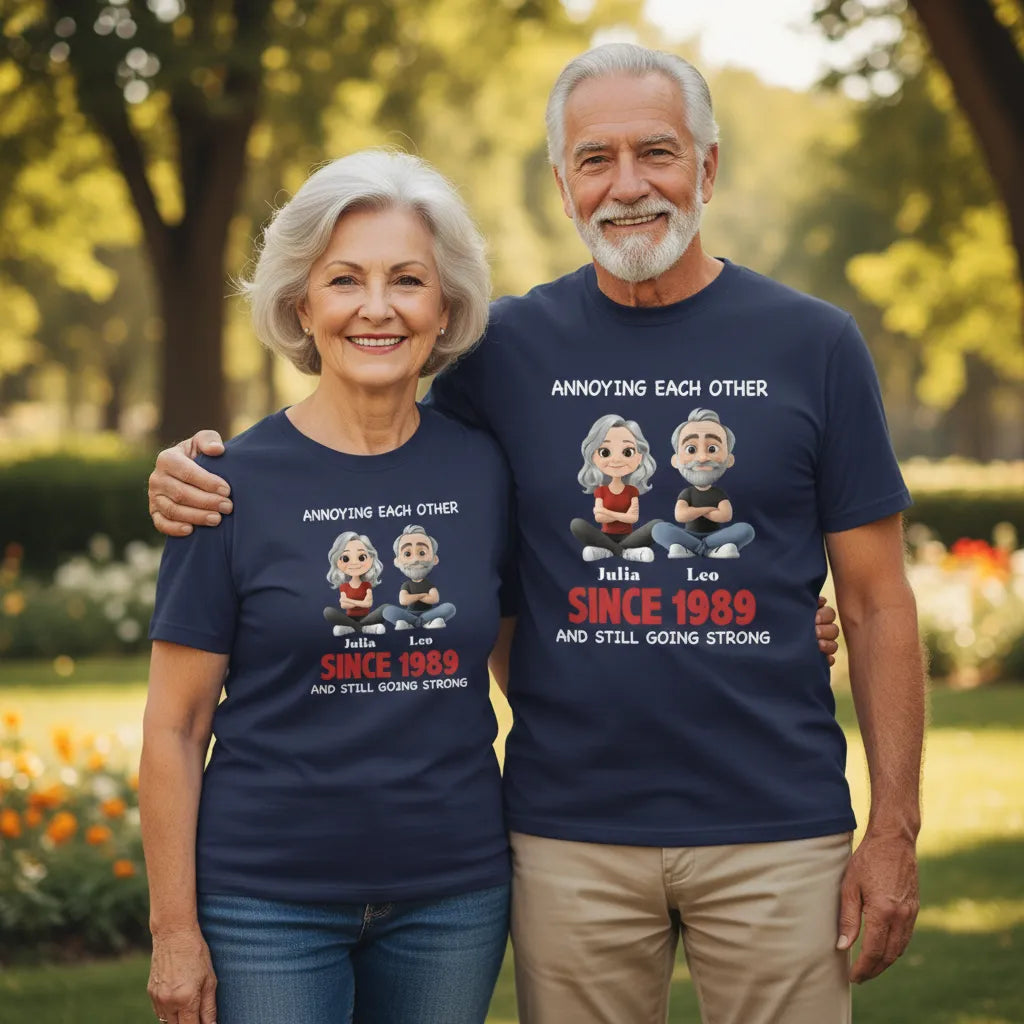 Annoying Each Other for 10 Years - Personalized Shirt for Romantic Occasions