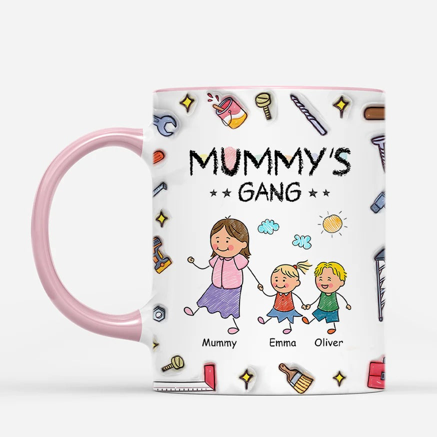 Personalised Grandad/Daddy's/Grandma/Mommy's Gang Mug