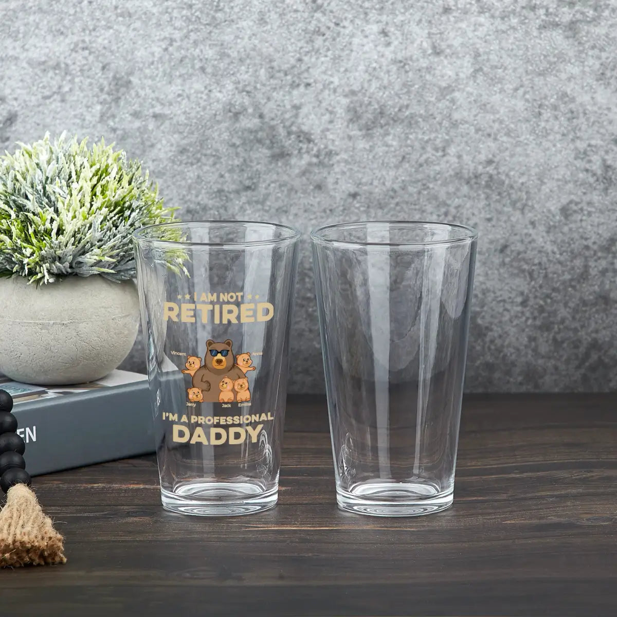 I am a Professional Daddy - Personalized Custom Beer Glass