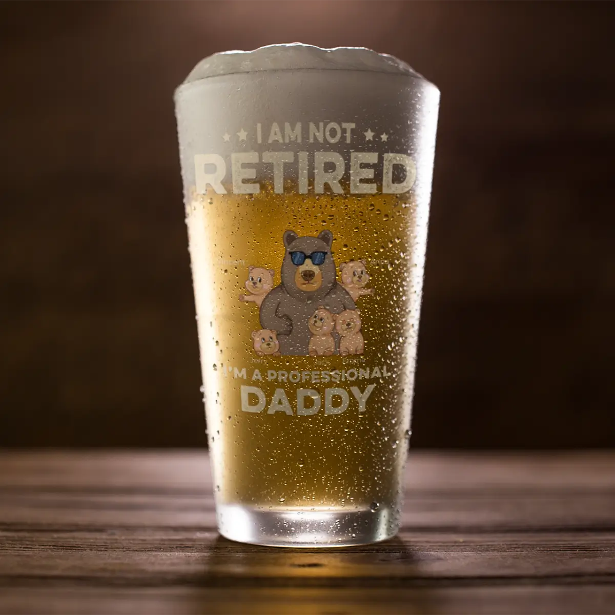 I am a Professional Daddy - Personalized Custom Beer Glass