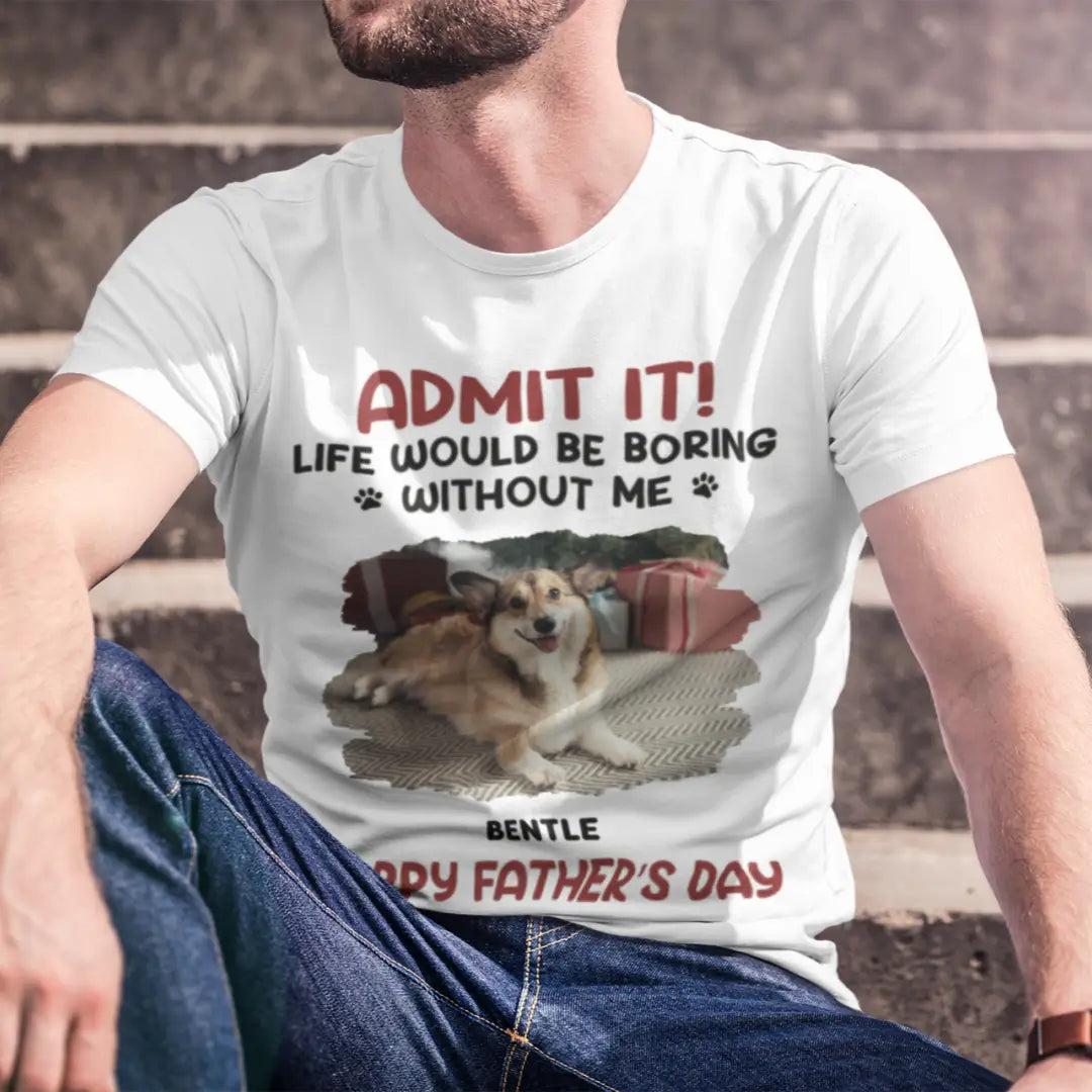 Custom Photo Dog & Cat Personalized Custom Unisex T-shirt, Perfect Gift for Pet Lovers