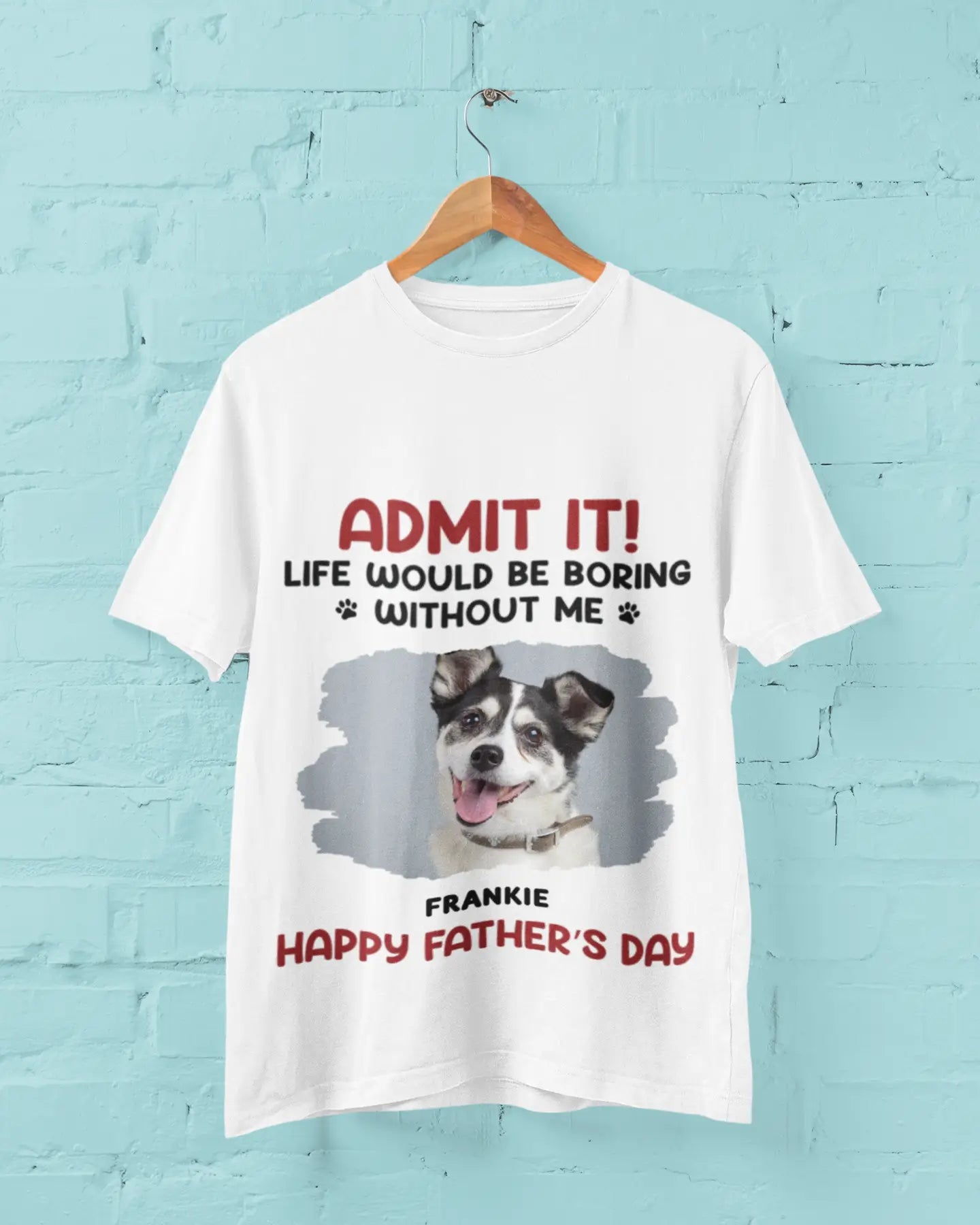Custom Photo Dog & Cat Personalized Custom Unisex T-shirt, Perfect Gift for Pet Lovers