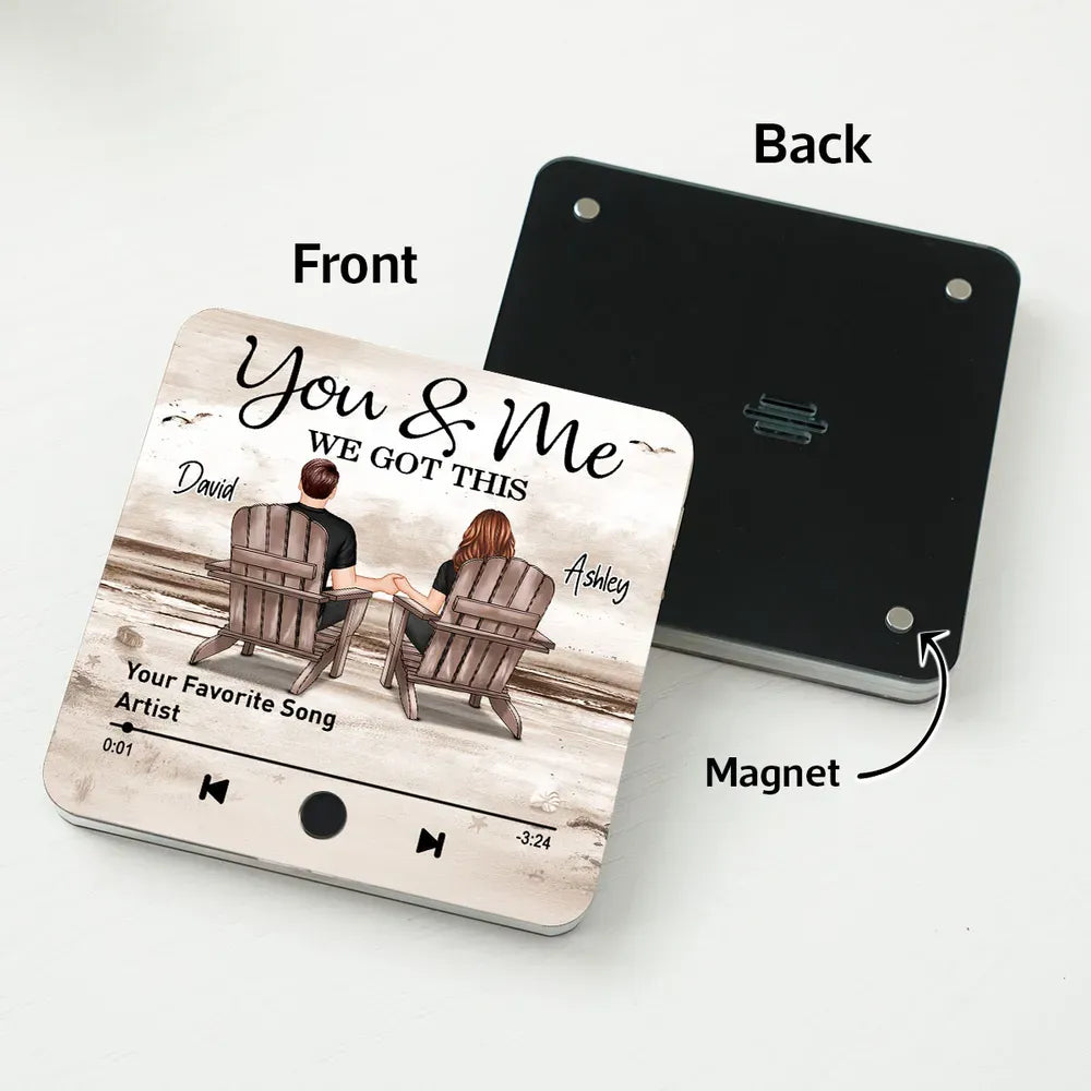 You Are My Favorite Song – Custom Acrylic Music Magnet for Couple