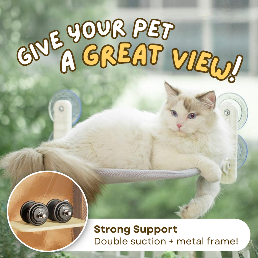 Hamac de fenêtre pour chat