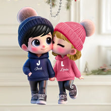 Personalized Acrylic Car Hanging, Custom Gift for Couple, Boyfriend and Girlfriend