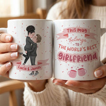 Customized Coffee Mug - World's Best Girlfriend - Personalized Gift For Girlfriend