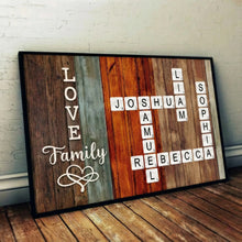 Personalized Poster/Canvas For Family Members - Created In A Moment, Treasured Forever