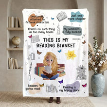 personalized bookish blanket