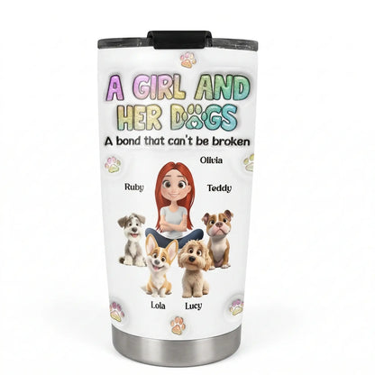 Custom insulated tumbler for dog mom