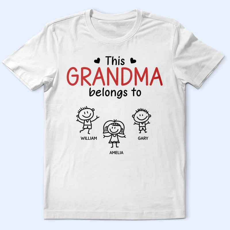 Personalized T-Shirt - Customized Gift For Grandpa/Grandma