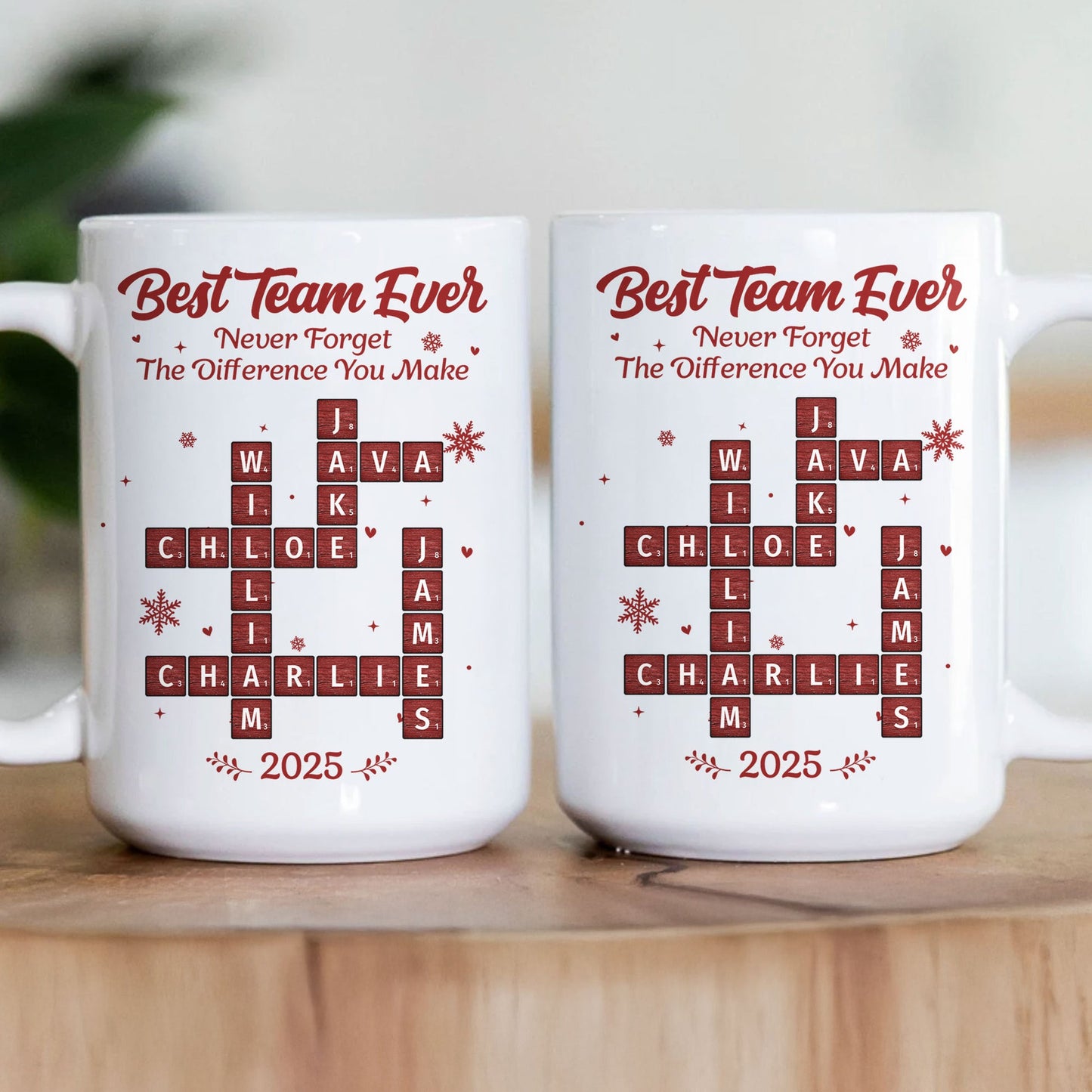 Personalized Crossword Mug for Best Team