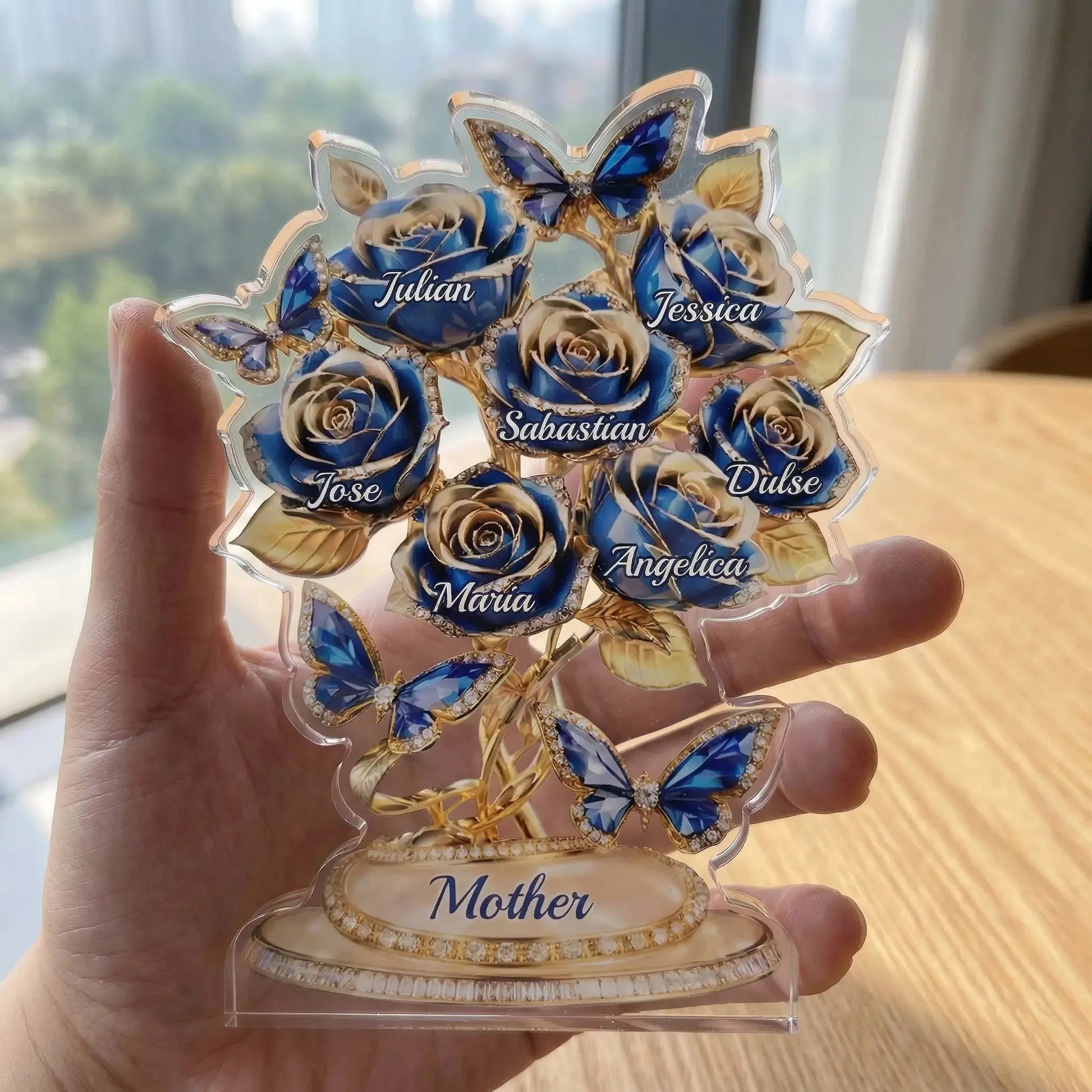 Forever written in petals custom gift with colorful HD printing