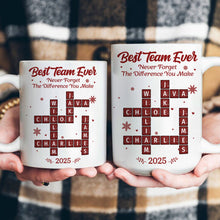 Personalized Crossword Mug for Best Team