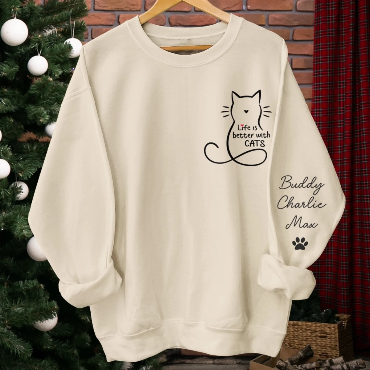 Custom Unisex Sweatshirt, Hoodie for Cat lovers