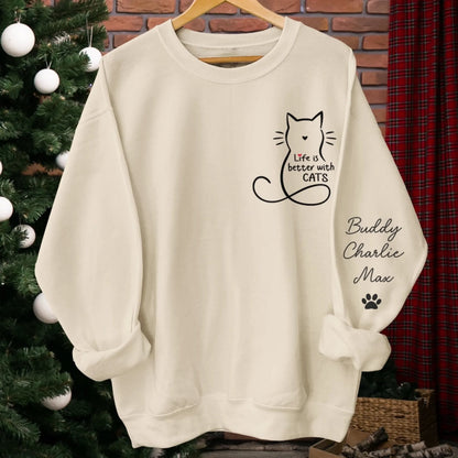 Custom Unisex Sweatshirt, Hoodie for Cat lovers