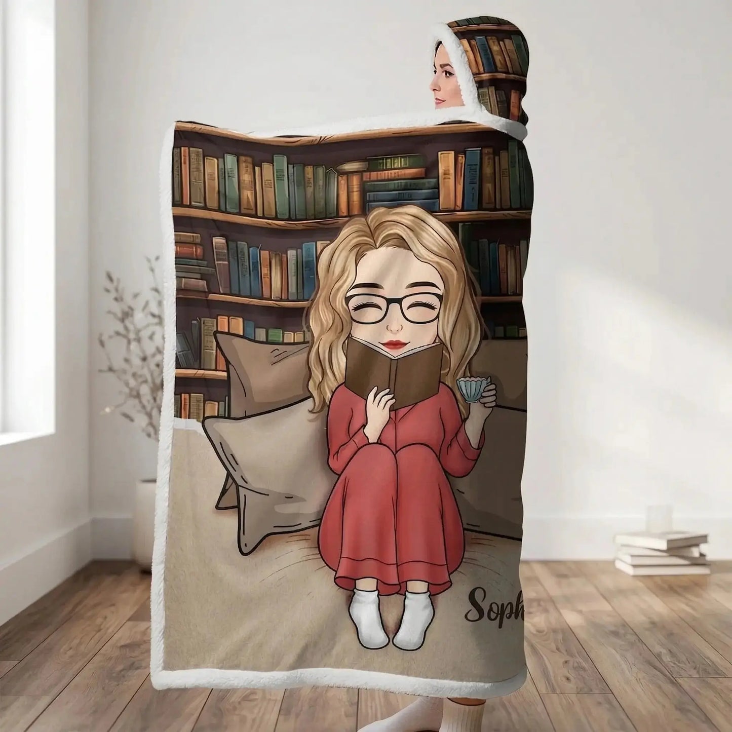 bookworm wearable blanket