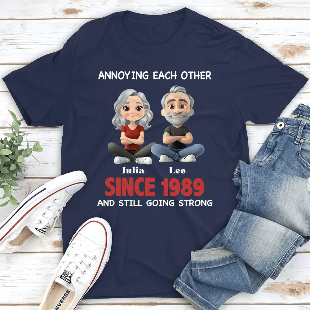 Annoying Each Other for 10 Years - Personalized Shirt for Romantic Occasions