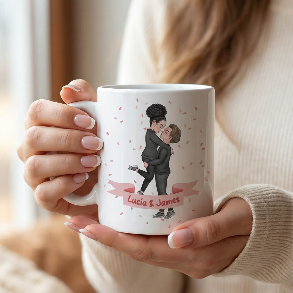 Customized Coffee Mug - World's Best Girlfriend - Personalized Gift For Girlfriend
