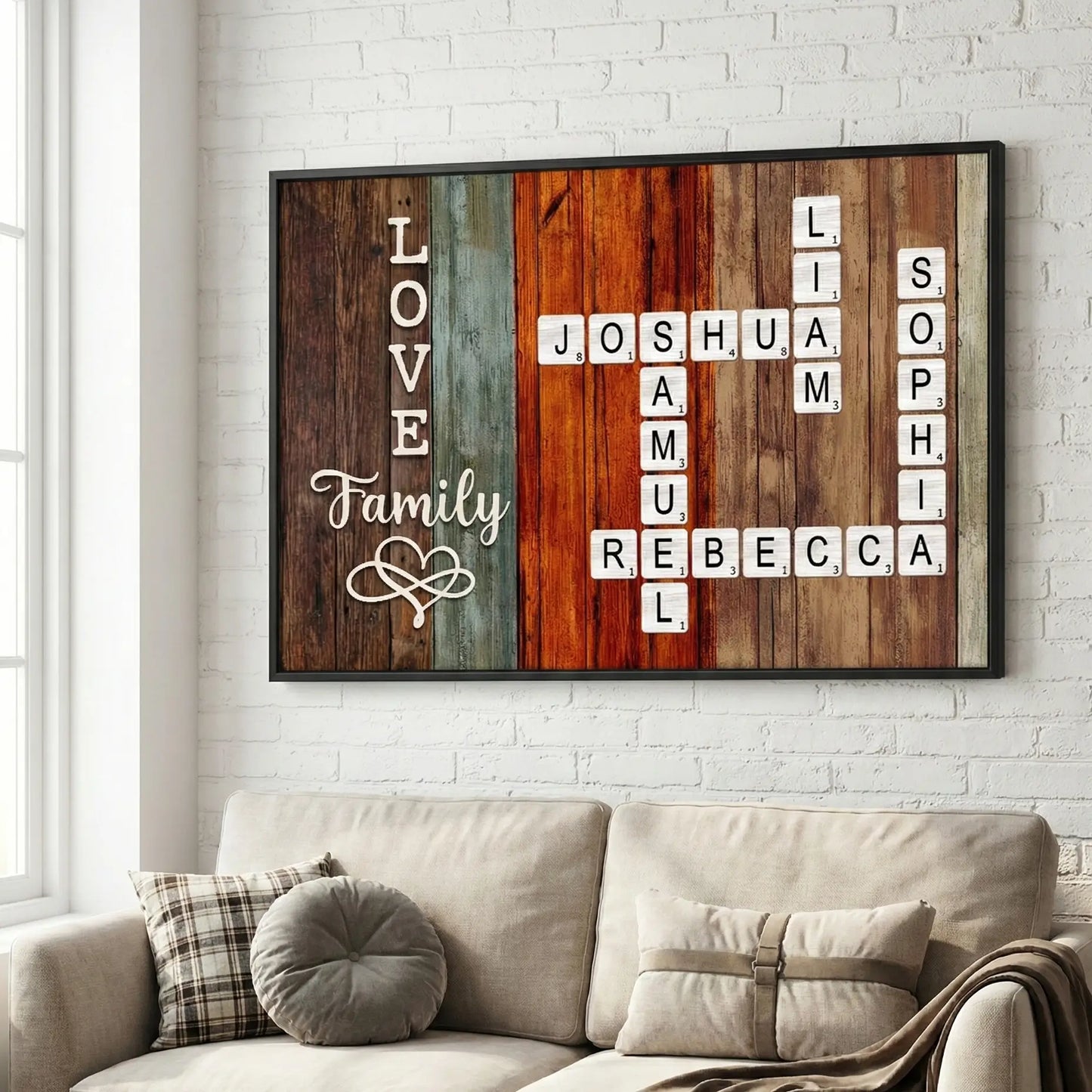 Personalized Poster/Canvas For Family Members - Created In A Moment, Treasured Forever