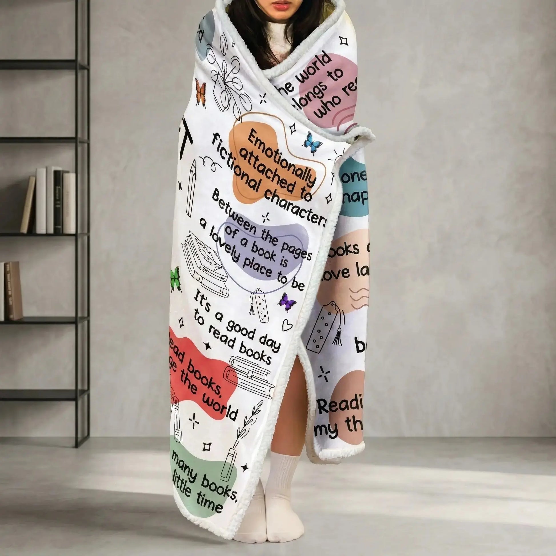 personalized wearable blanket hoodie
