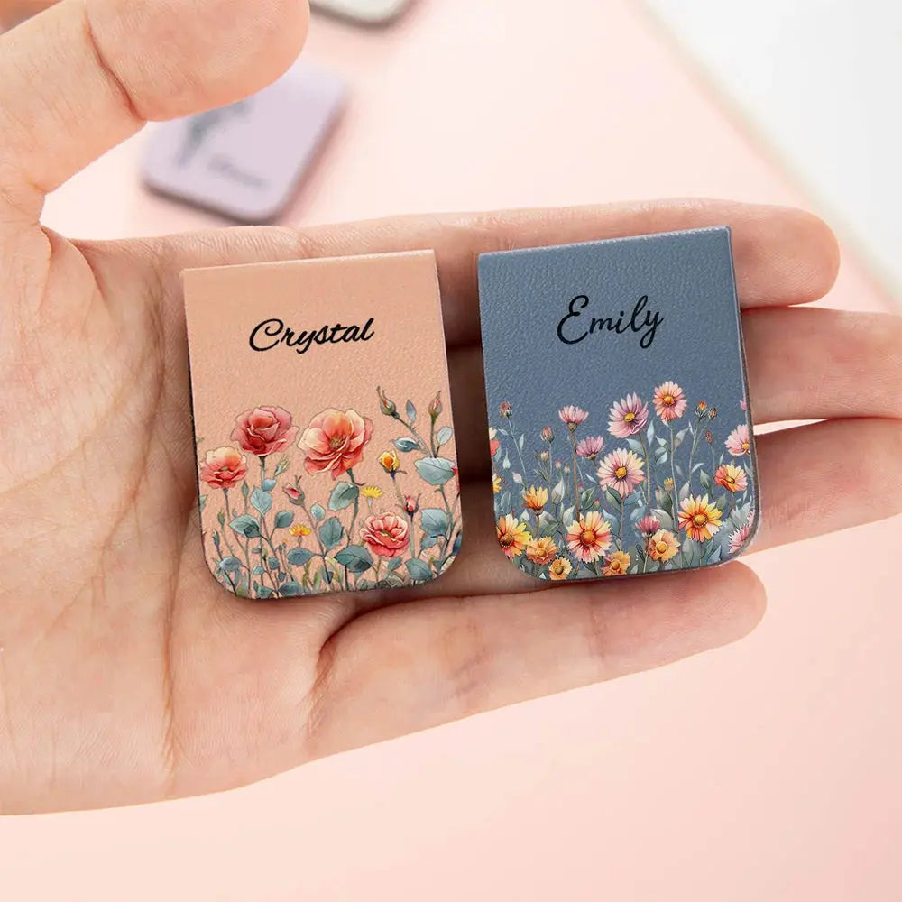 Detailed botanical art printed on an eco-friendly magnetic reading accessory.