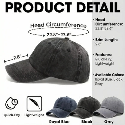 Personalized Washed Denim Cap - My Favorite People Call Me Dad