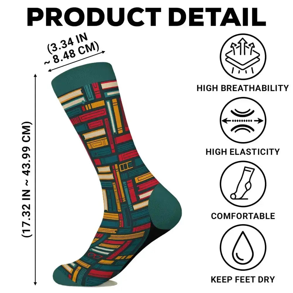 custom crew socks detail