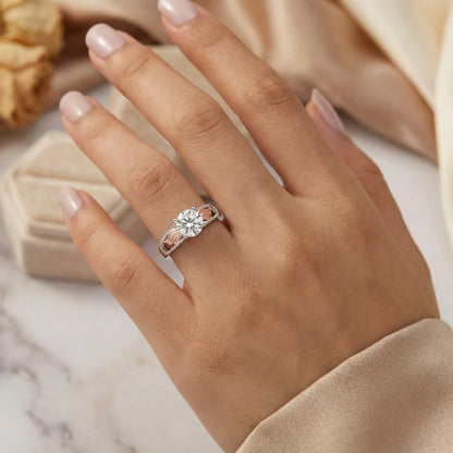 Personalized Hug From Heaven Memorial Angel Wings Ring