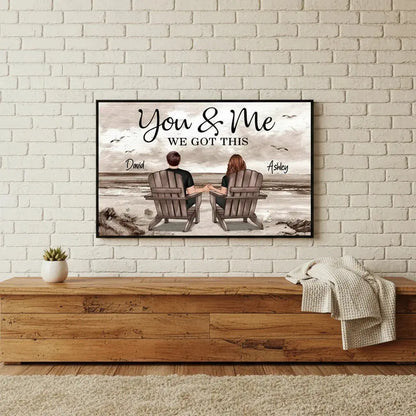 high quality personalized couple wall art canvas satin finish