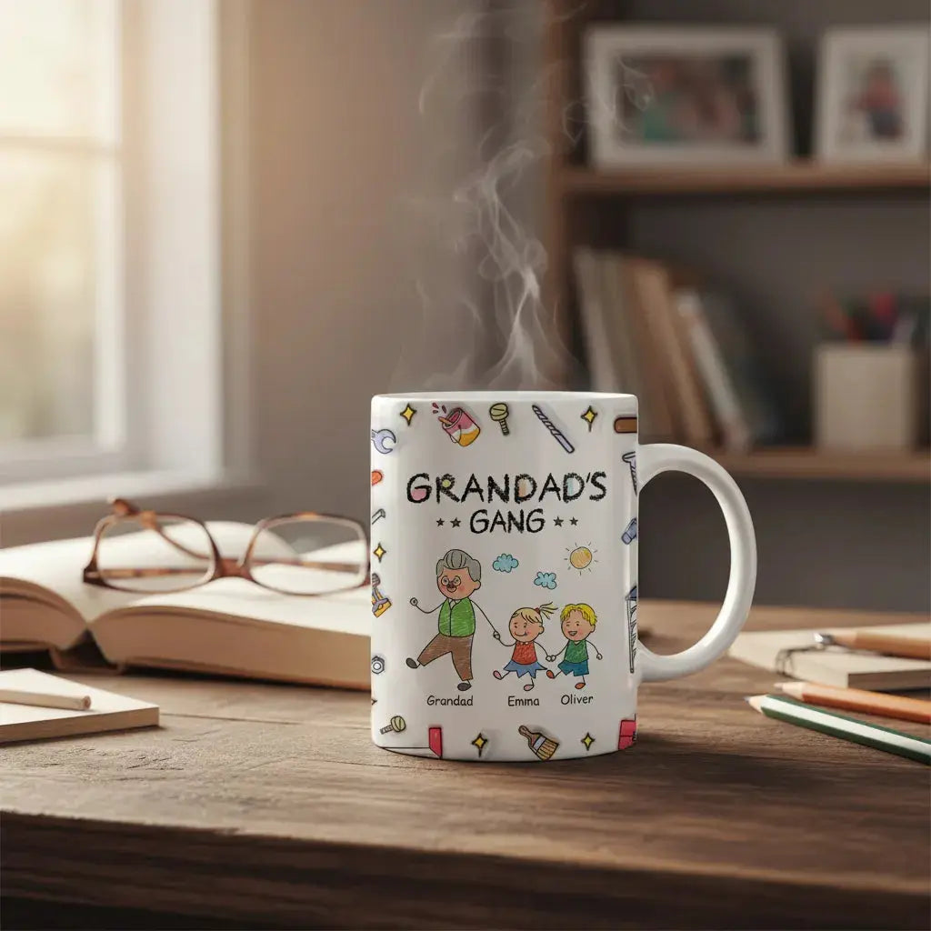 Perfect coffee mug for father on a desk