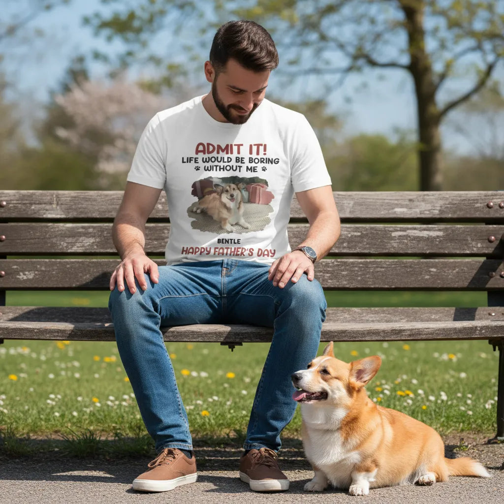 Custom Photo Dog & Cat Personalized Custom Unisex T-shirt, Perfect Gift for Pet Lovers