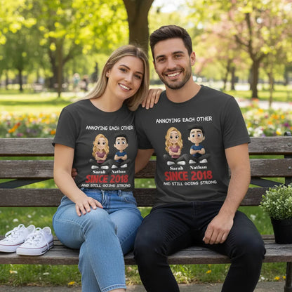 Annoying Each Other for 10 Years - Personalized Shirt for Romantic Occasions