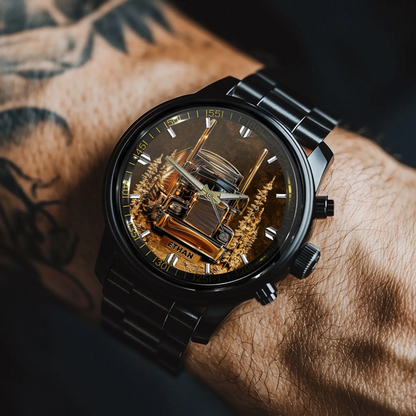 Best Truck Driver Custom Watch for gift for truck driver - lifestyle product photo