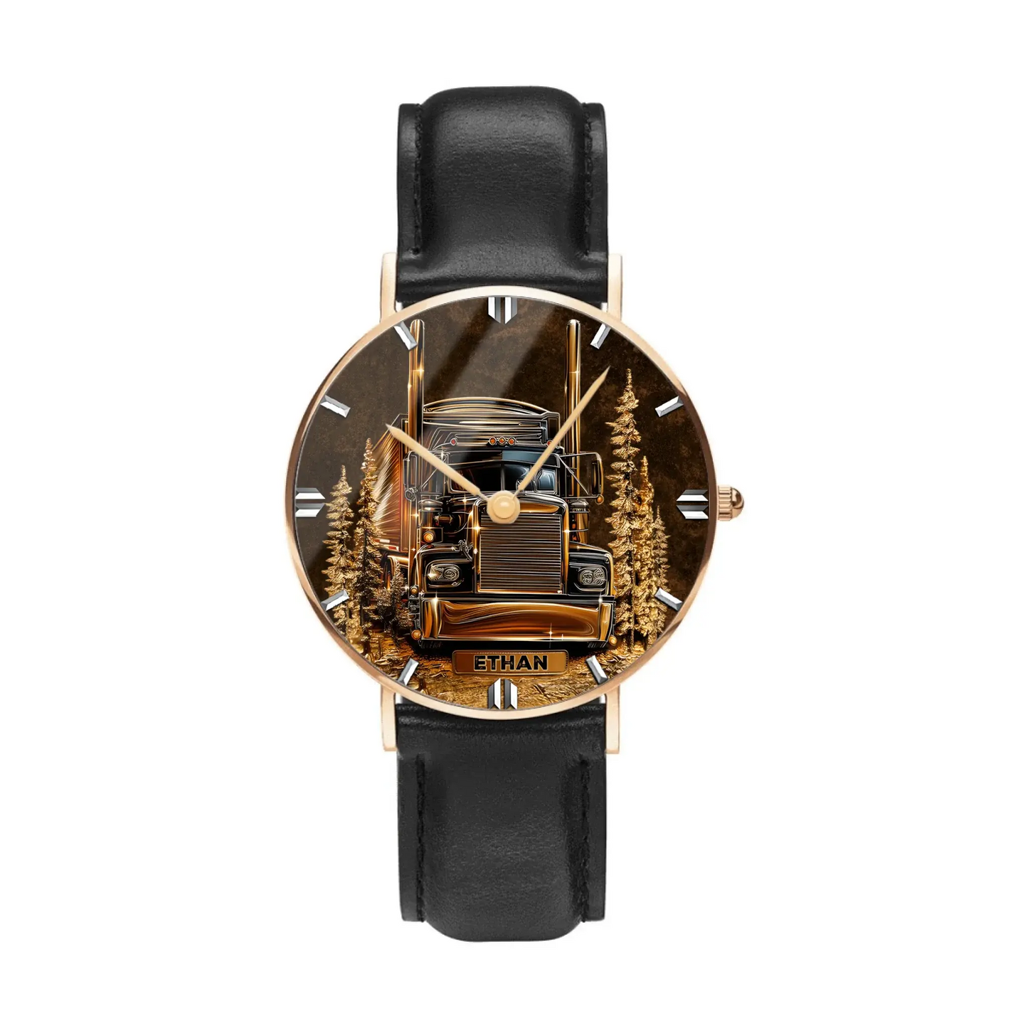 Best Truck Driver Custom Watch for gift for truck driver - scale and display view