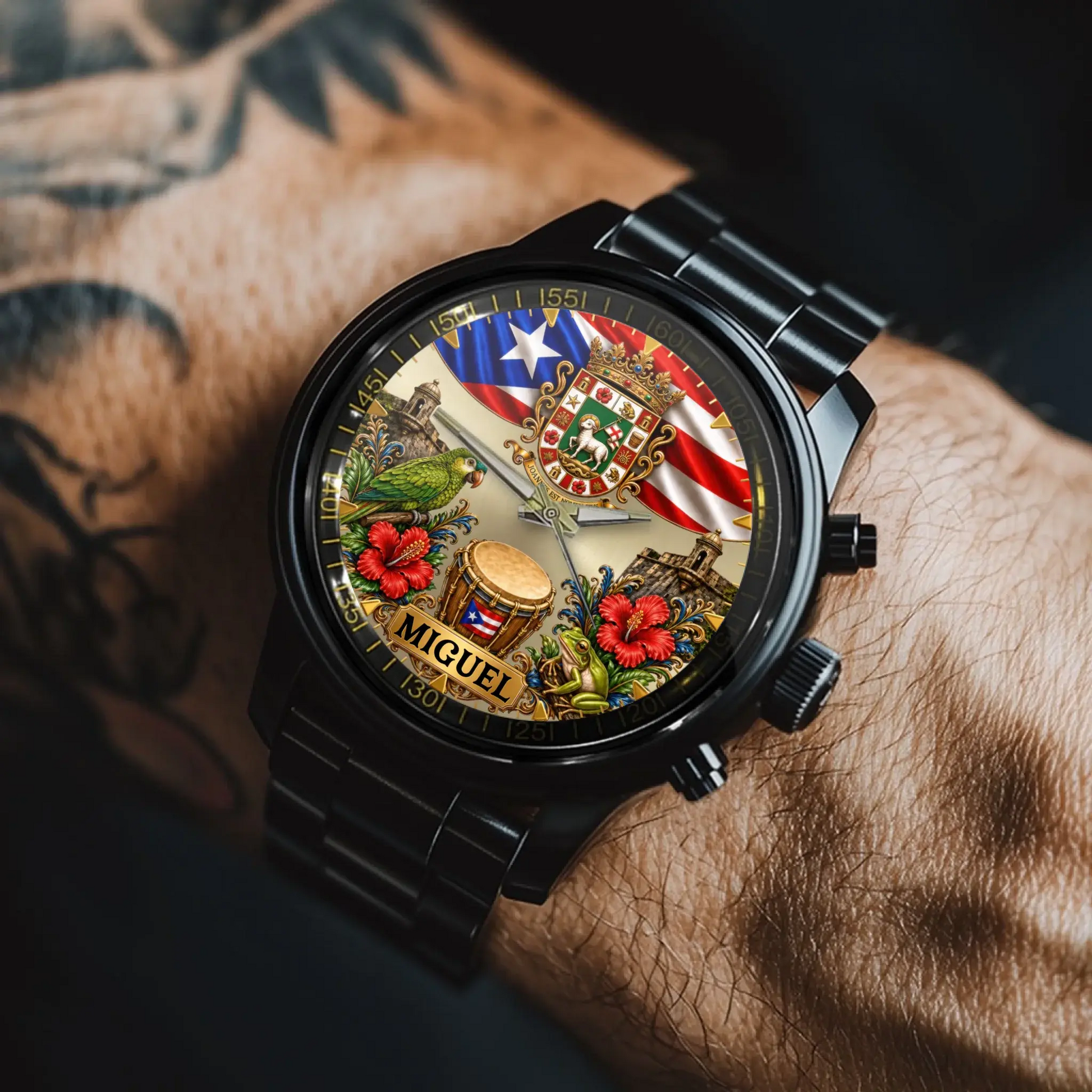 Personalized Puerto Rican Pride Watch - product detail 3