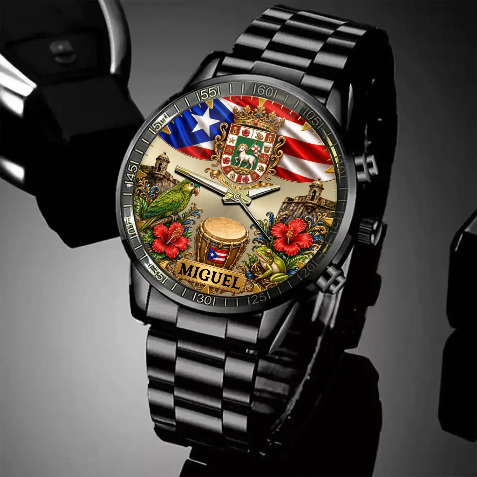 Personalized Puerto Rican Pride Watch - product detail 4