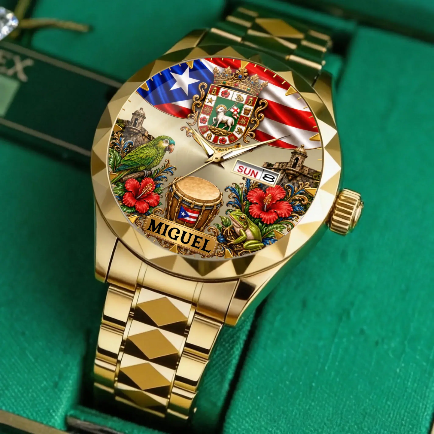 Personalized Puerto Rican Pride Watch - product detail 5