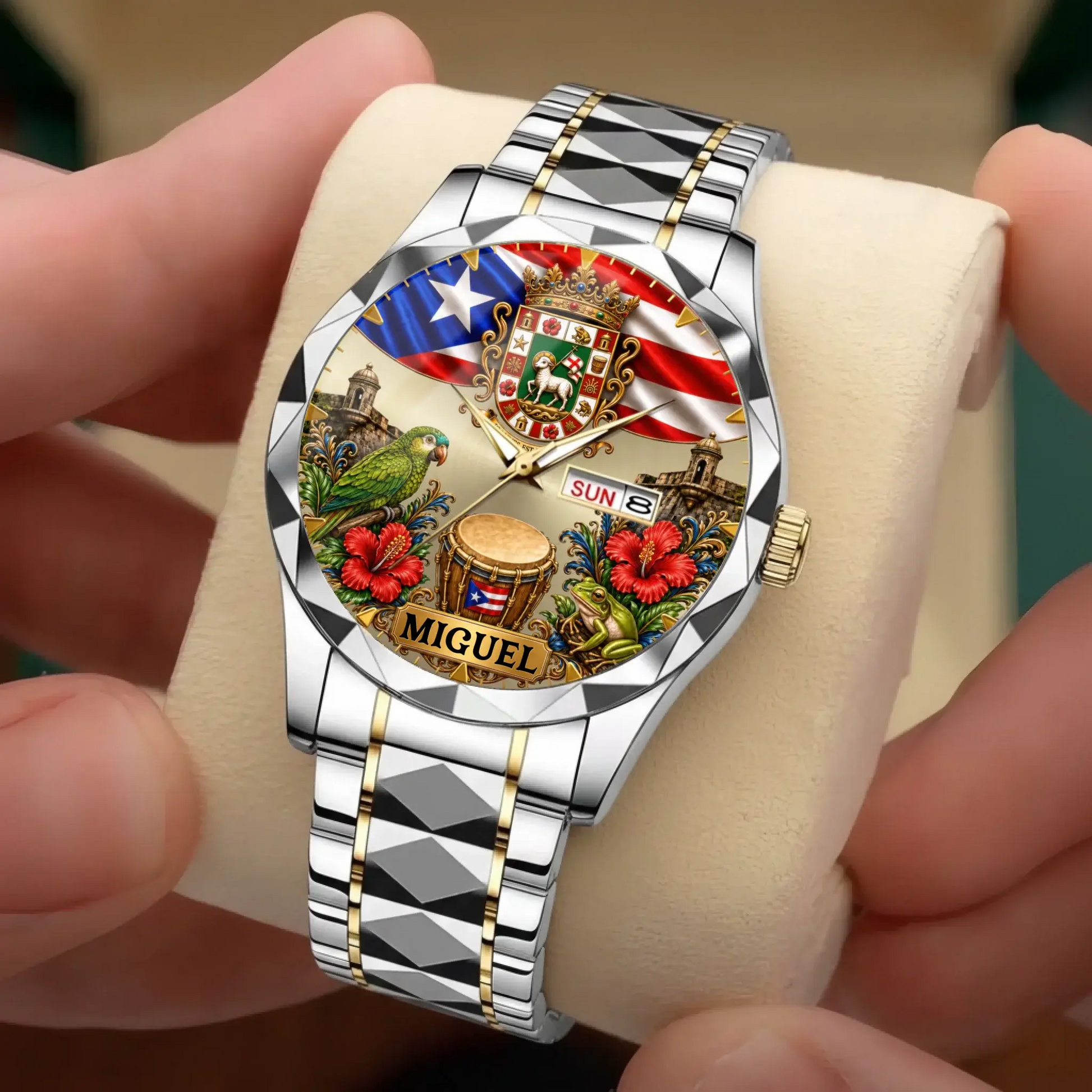 Personalized Puerto Rican Pride Watch - product detail 6