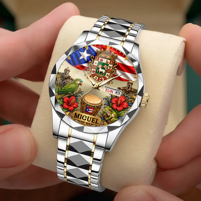 Personalized Puerto Rican Pride Watch - product detail 6
