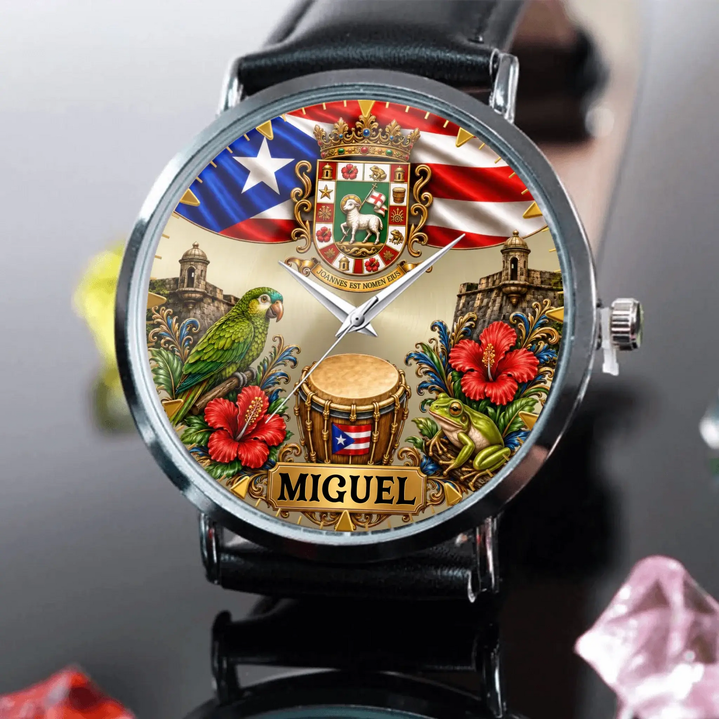 Personalized Puerto Rican Pride Watch - product detail 7
