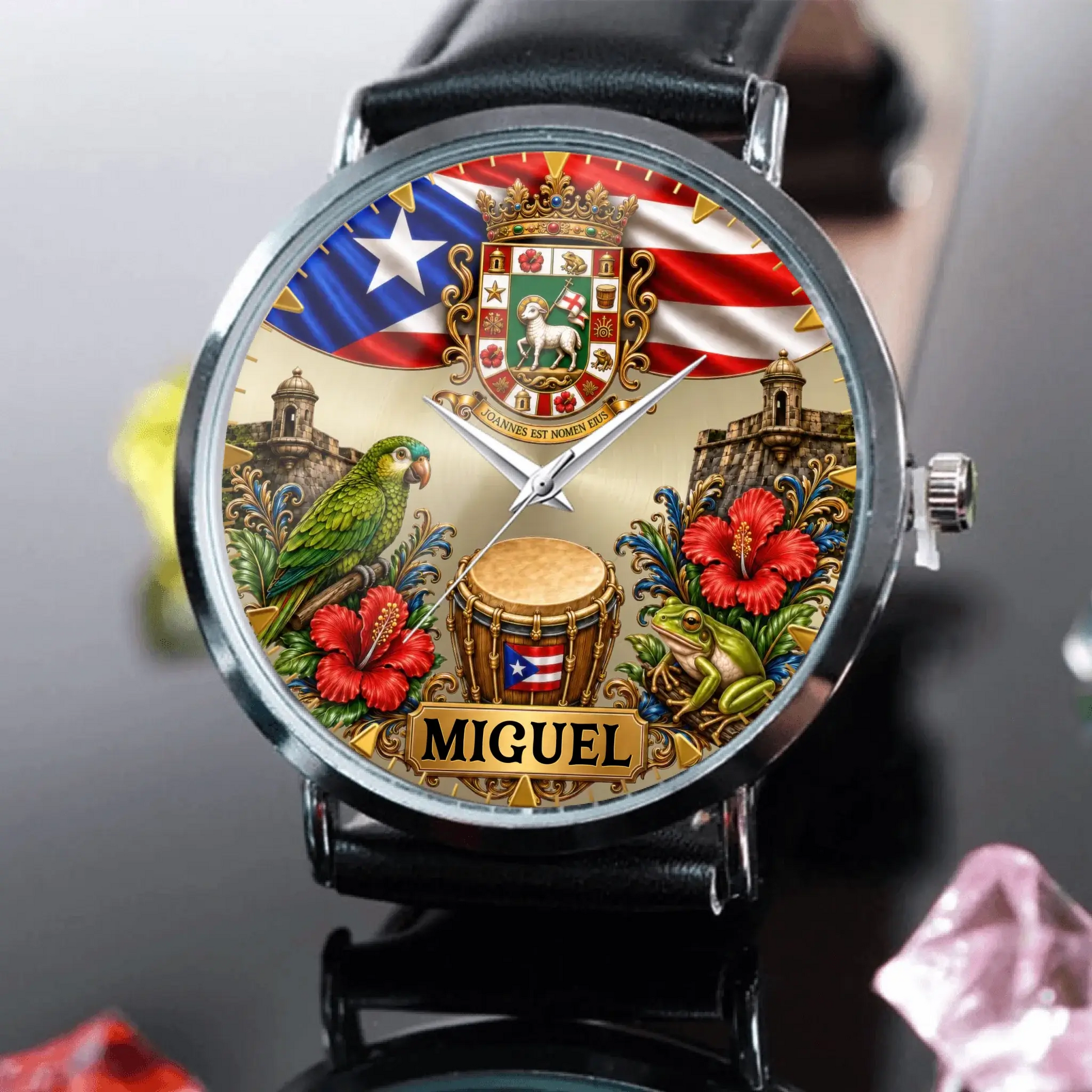 Personalized Puerto Rican Pride Watch - product detail 7