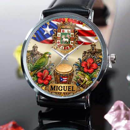 Personalized Puerto Rican Pride Watch - product detail 7