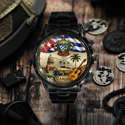 Personalized Cuban Heritage Watch - product detail 2