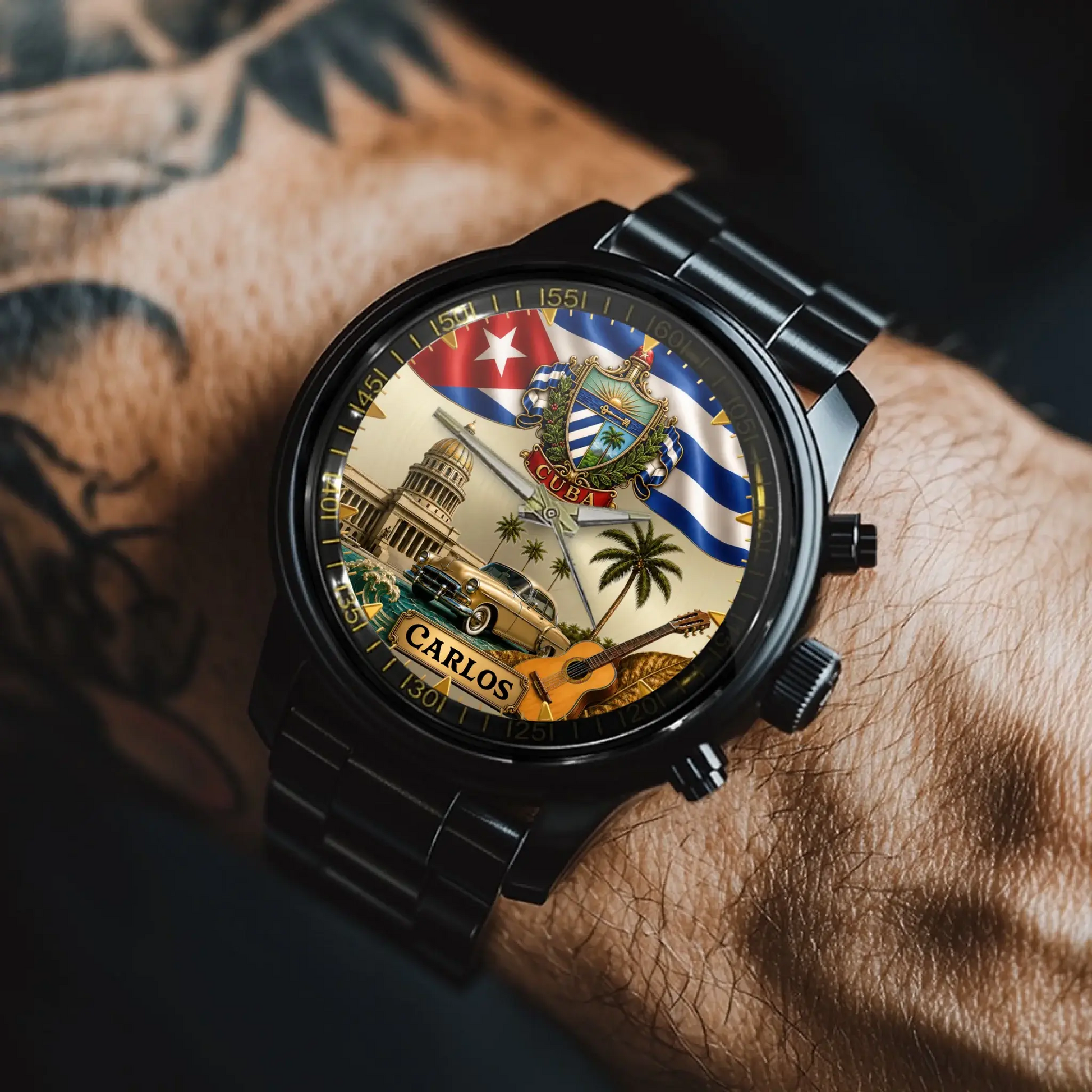 Personalized Cuban Heritage Watch - product detail 3