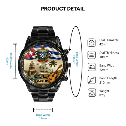 Personalized Cuban Heritage Watch - product detail 5