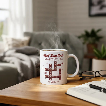 Personalized Crossword Mug for Best Team