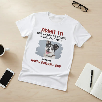 Custom Photo Dog & Cat Personalized Custom Unisex T-shirt, Perfect Gift for Pet Lovers