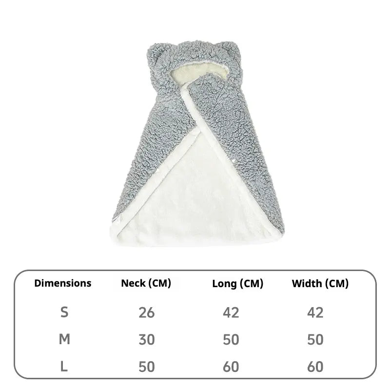 Cozy Pet Pajama Cape [[{"value":"shop name"}]]