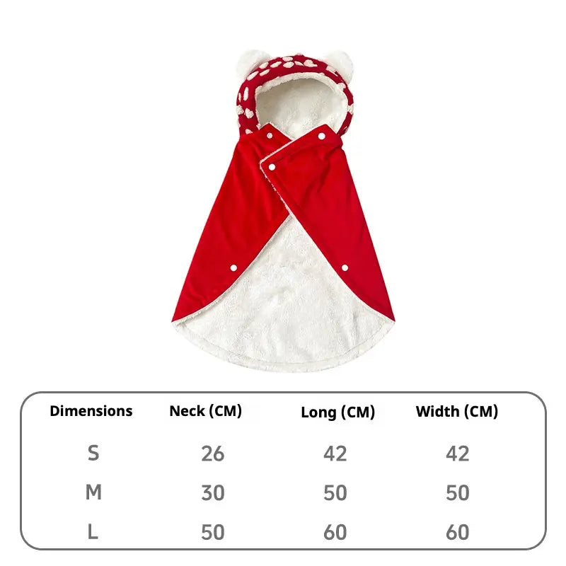 Cozy Pet Pajama Cape [[{"value":"shop name"}]]