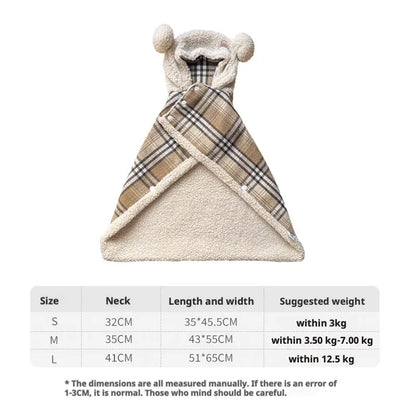 Cozy Pet Pajama Cape [[{"value":"shop name"}]]